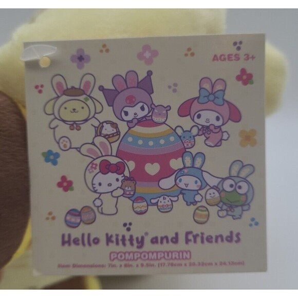 Sanrio Hello Kitty and Friends Lot of 5 Easter Plushes plus 40in X 50in Throw - Picture 10 of 16
